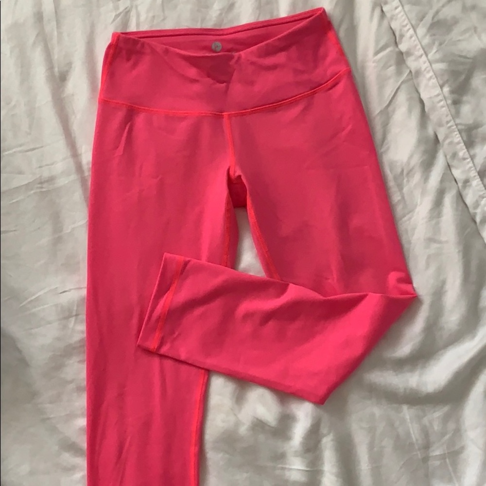 90° by reflex 3/4 yoga leggings hot pink XS